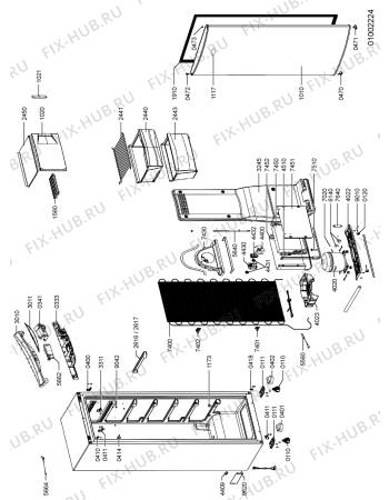 Схема №1 MUF 0922 TKGW с изображением Дверь для холодильника Whirlpool 480132102369