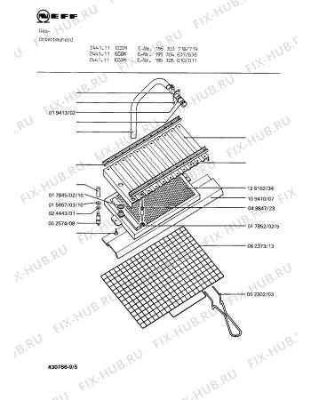 Схема №9 1321445101 2441/111ECSM с изображением Противень для духового шкафа Bosch 00024284