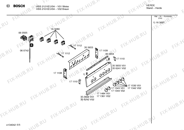 Схема №4 HN28225EU с изображением Инструкция по эксплуатации для плиты (духовки) Siemens 00529090