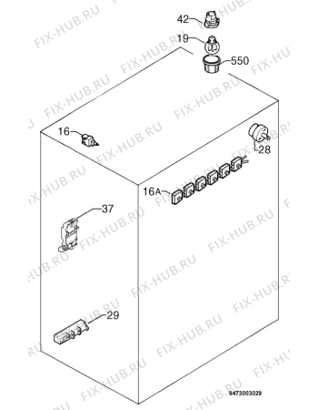 Взрыв-схема плиты (духовки) Electrolux EK9715X - Схема узла Electrical equipment 268