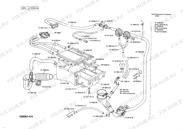 Взрыв-схема стиральной машины Bosch 0722044246 V9000 - Схема узла 04