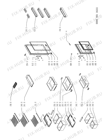 Схема №2 EFF 110 F с изображением Панель управления для холодильника Whirlpool 481945299354