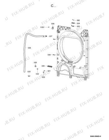 Схема №8 TRW 6070 LI BK с изображением Покрытие для стиральной машины Whirlpool 480112101338