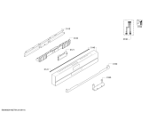 Схема №8 SN578S06TT с изображением Передняя панель для посудомойки Siemens 11019083