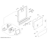 Схема №6 SN55M586EU tp3 с изображением Передняя панель для посудомойки Siemens 00791248