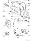 Схема №2 FL 10340 с изображением Ручка (крючок) люка для стиральной машины Whirlpool 481949878372