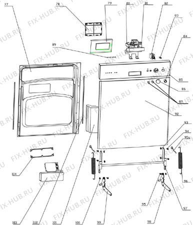 Схема №2 GS50010W (149975, WQP8-9249) с изображением Шланг (трубка) для посудомоечной машины Gorenje 152837