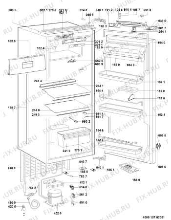 Схема №1 5105700005 с изображением Сенсорная панель для холодильника Whirlpool 481010747979