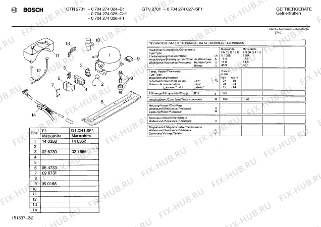 Взрыв-схема холодильника Bosch 0704274026 GTN2701 - Схема узла 02