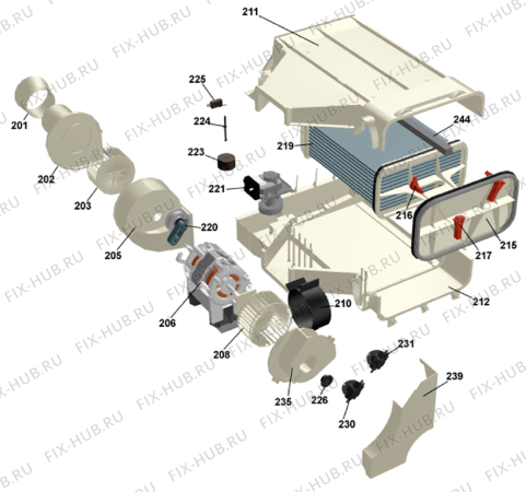 Взрыв-схема стиральной машины Gorenje T721 UK   -White (900002496, TD22AUK) - Схема узла 02