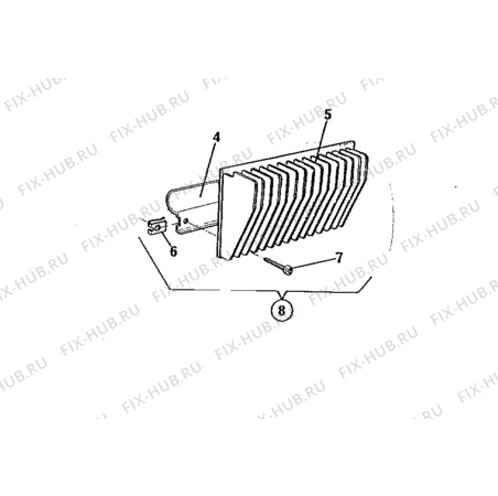 Взрыв-схема холодильника Electrolux RM2190 - Схема узла Cooling system 017