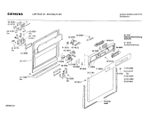 Схема №5 SN147354 с изображением Панель для посудомоечной машины Siemens 00119523