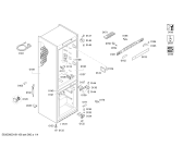 Схема №4 KGN36SM40 с изображением Дверь морозильной камеры для холодильника Bosch 00713202