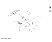 Схема №5 HBN311S1J с изображением Панель управления для плиты (духовки) Bosch 00749453