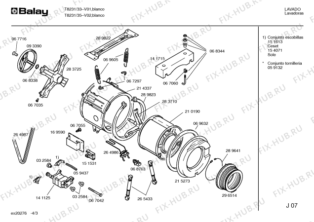 Схема №4 T8231 с изображением Кабель для стиралки Bosch 00354505