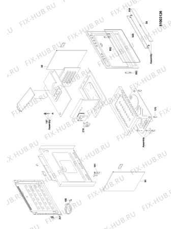 Схема №2 AGG 912 S с изображением Клавиша для электропечи Whirlpool 482000002879