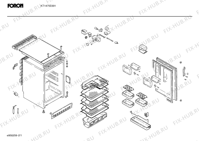 Схема №2 KTL5103 с изображением Цокольная панель для холодильника Bosch 00119169