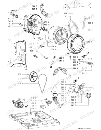 Взрыв-схема стиральной машины Indesit SCW1012UG2 (F091331) - Схема узла