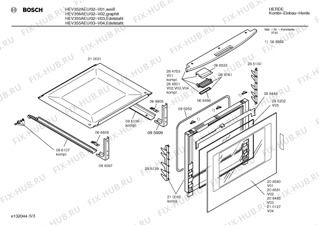 Схема №5 HB27020DK с изображением Переключатель режимов для плиты (духовки) Siemens 00068558