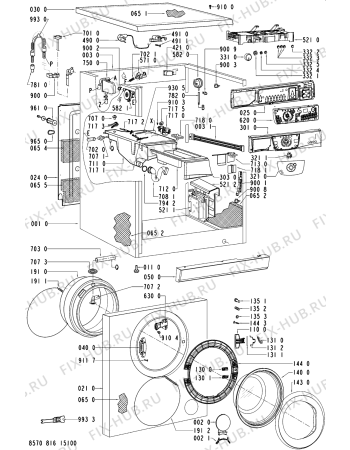 Схема №2 AWM6163 (F092411) с изображением Наставление для стиралки Indesit C00361721