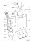 Схема №2 ADP 7772 WH с изображением Панель для посудомоечной машины Whirlpool 481245372186