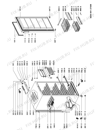 Схема №1 AFE 280 AFE 280 IG с изображением Вложение для холодильника Whirlpool 481946048948