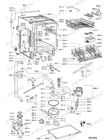 Схема №2 ADG 681 WH с изображением Панель для посудомоечной машины Whirlpool 480140101573