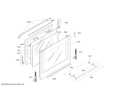 Схема №6 HB760560B с изображением Фронтальное стекло для электропечи Siemens 00477959