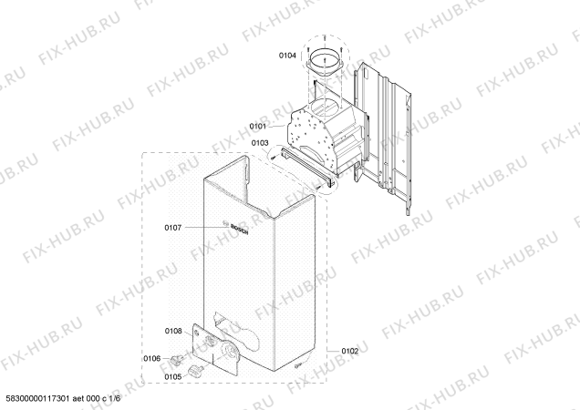 Схема №6 T-RDT2755 с изображением Уплотнитель для водонагревателя Bosch 00172809