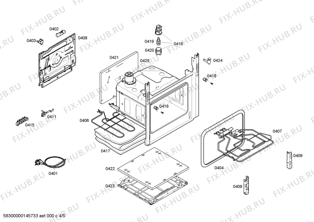 Схема №5 HL122210V с изображением Стеклокерамика для плиты (духовки) Siemens 00684946