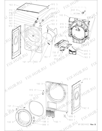 Схема №3 DDLX 80116 с изображением Обшивка для стиральной машины Whirlpool 481010868030