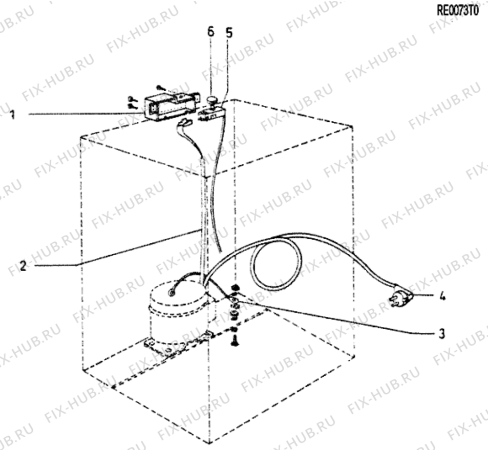 Взрыв-схема холодильника Indesit CV135DKP (F011796) - Схема узла