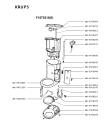 Схема №2 F1875210F(0) с изображением Покрытие для электрокофемашины Krups MS-5974900