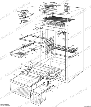 Взрыв-схема холодильника Frigidaire FRTA20V7S - Схема узла Section 4