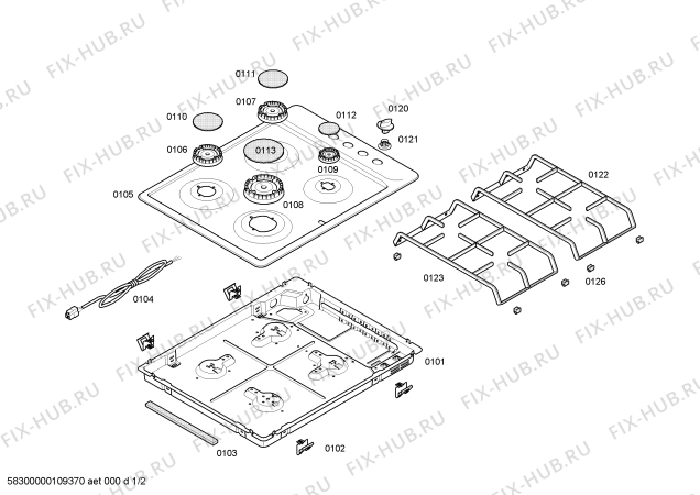 Схема №2 P1C7687XP с изображением Планка для электропечи Bosch 00218789