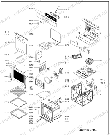 Схема №1 AKZ96230IX (F153038) с изображением Инструкция по эксплуатации для духового шкафа Indesit C00515573
