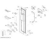 Схема №4 KAD62V71 с изображением Дверь для холодильника Bosch 00710371