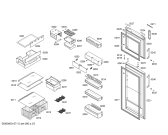 Схема №5 KD45NA00NE с изображением Дверь для холодильника Siemens 00245873