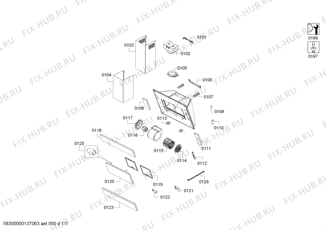 Схема №1 3BI798 с изображением Модуль управления для вентиляции Bosch 00647505