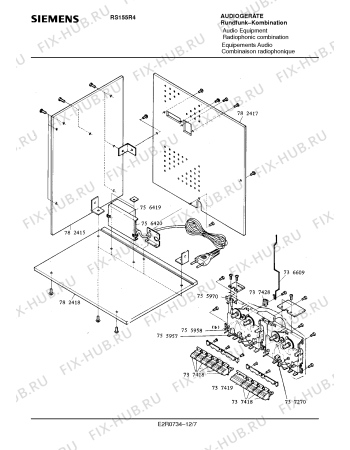 Схема №12 RS157R4 с изображением Кнопка для аудиотехники Siemens 00737418