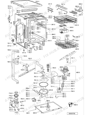 Схема №2 GSF 5000/6 EX WS с изображением Обшивка для посудомоечной машины Whirlpool 481245373299