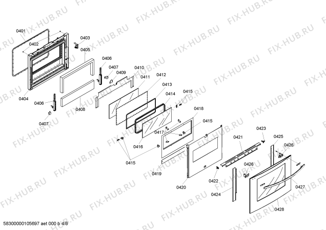 Схема №8 SCD272ZS с изображением Манжета для духового шкафа Bosch 00413124
