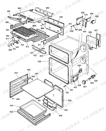 Схема №6 D120GW (F032415) с изображением Переключатель для электропечи Indesit C00240304