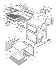 Схема №6 D120GW (F032415) с изображением Дверь (стекло) духовки для электропечи Indesit C00224785