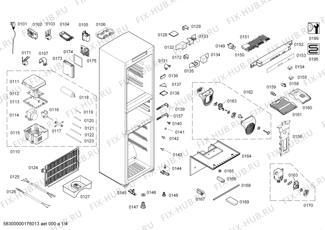 Схема №4 KK28A1670W с изображением Сетевой модуль для холодильника Siemens 00754822