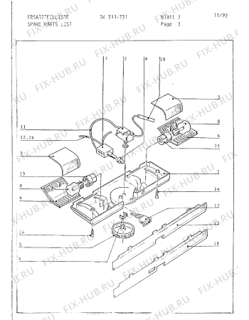 Схема №18 IK311031 с изображением Корпус для холодильной камеры Bosch 00211751