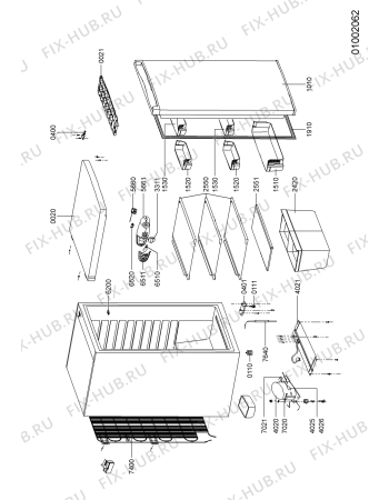 Схема №1 KRA 160 IO с изображением Держатель для холодильной камеры Whirlpool 480131100216