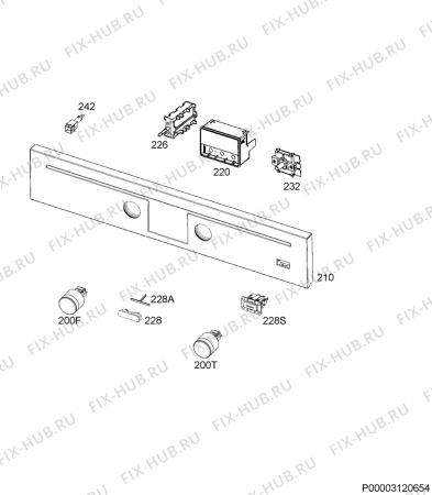 Схема №5 BP301352WM с изображением Обшивка для электропечи Aeg 5619091613