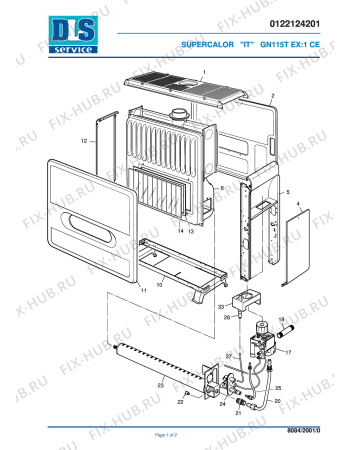 Схема №1 GN 120TV stufe a gas с изображением Обшивка для ветродува DELONGHI 710200