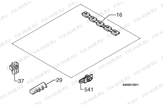 Взрыв-схема плиты (духовки) Rex Electrolux PXL944V - Схема узла Electrical equipment 268